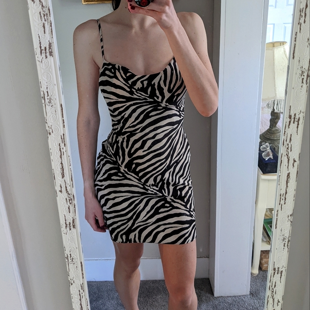 Urban outfitters zebra dress